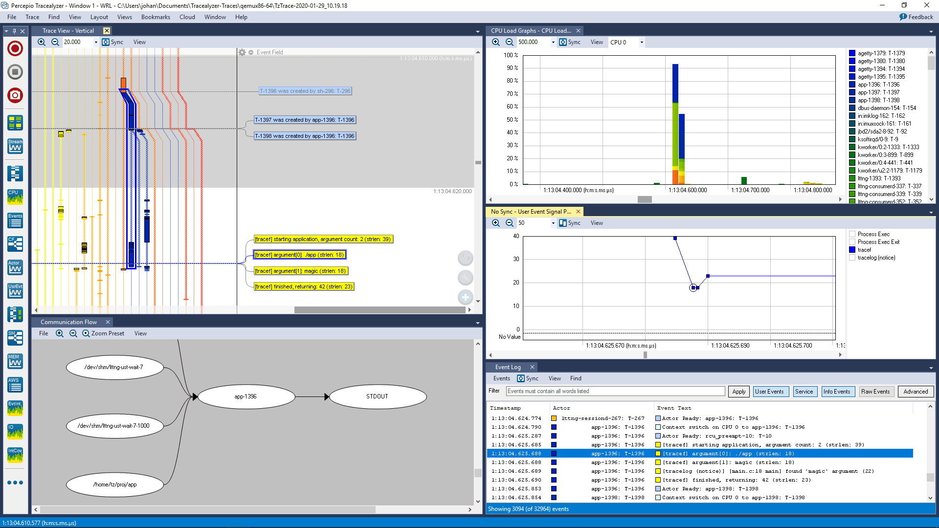 Tracealyzer 4.4 for Linux