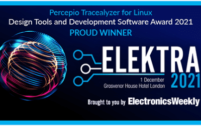 Percepio Wins Coveted Elektra Award for Tracealyzer for Linux
