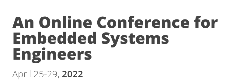 Embedded Online Conference 2022 Banner