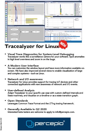Tracealyzer Support for Linux Brochure Cover