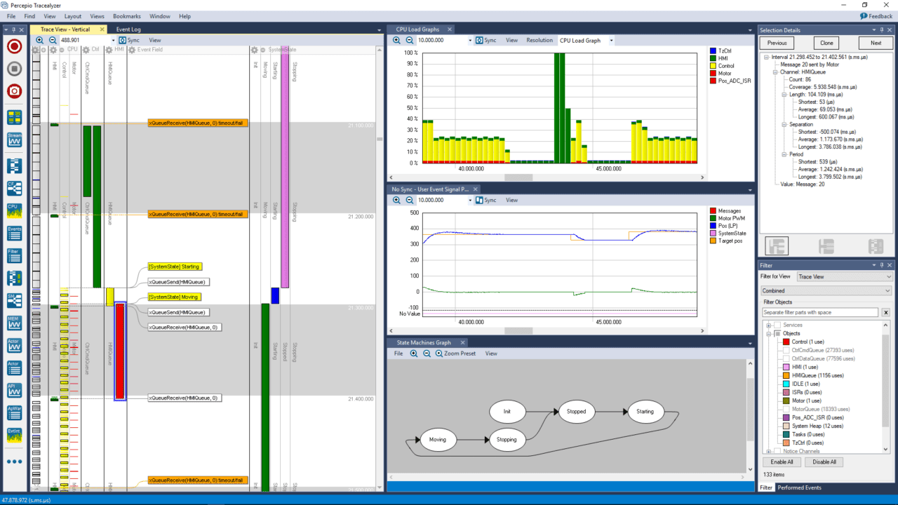 Task freertos. Tracing программа что это. FREERTOS. CPPDEPEND. Trace viewer.