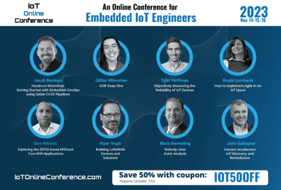 Register Now for the IoT Online Conference 14–16 November