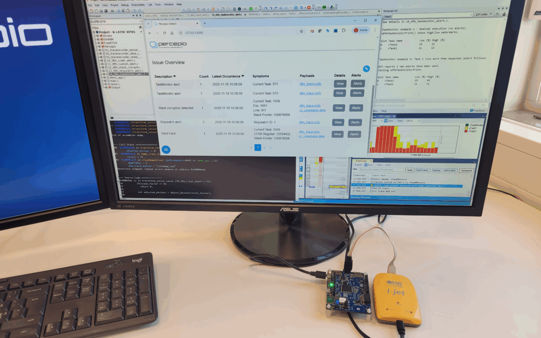 Percepio Detect 2025.2 Makes Firmware Freezes Visible